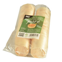 50 Fingerfood - Schalen, Holz &quot;pure&quot; rund &Oslash; 4,5 cm &Acirc;&middot; 4,5 cm