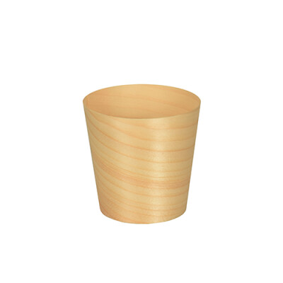 Papstar 50 Fingerfood - Schalen, Holz "pure" rund &Oslash; 6 cm x 6 cm