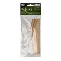 10 Messer, Holz &quot;pure&quot; 16,5 cm