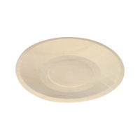 Papstar 50 Fingerfood - Teller, Holz "pure" rund &Oslash; 19 cm x 2 cm