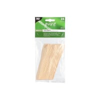 Papstar 25 Snack-Gabeln, Holz &quot;pure&quot; 12,1 cm