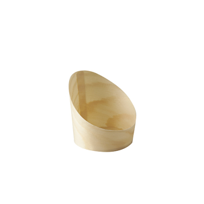 Papstar 50 Snackbecher, Holz "pure" &Oslash; 6,5 cm x 7,2 cm