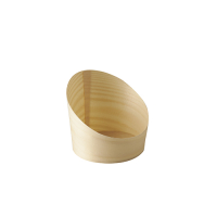 Papstar 25 Snackbecher, Holz "pure" &Oslash; 8,2 cm x 8,5 cm