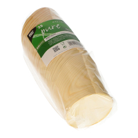 Papstar 25 Snackbecher, Holz "pure" &Oslash; 8,2 cm x 8,5 cm
