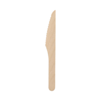 100 Messer, Holz &quot;pure&quot; 16,5 cm gewachst