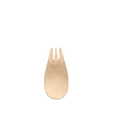 Papstar 150 Fingerfood - G&ouml;ffel, Holz &quot;pure&quot; 8,2 cm