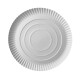 Papstar 100 Teller, Pappe "pure" rund &Oslash; 26 cm x 2 cm weiss