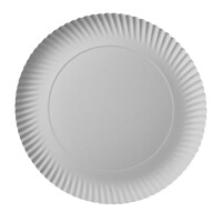 Papstar 100 Teller, Pappe "pure" rund &Oslash; 29 cm x 2 cm weiss