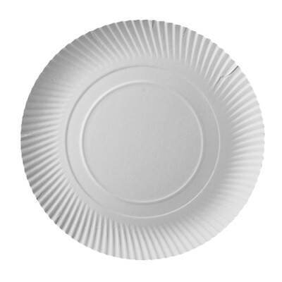 Papstar 100 Teller, Pappe "pure" rund &Oslash; 32 cm x 2 cm weiss