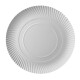Papstar 100 Teller, Pappe "pure" rund &Oslash; 32 cm x 2 cm weiss