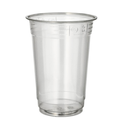 50 Trinkbecher "Hurricane", PET 0,4 l &Oslash; 9,5 cm x 12,9 cm glasklar
