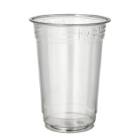 50 Trinkbecher "Hurricane", PET 0,4 l &Oslash; 9,5 cm x 12,9 cm glasklar