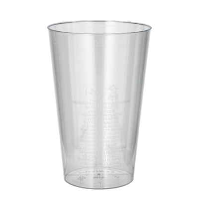 50 Trinkbecher, PS 0,4 l &Oslash; 9 cm x 13 cm glasklar