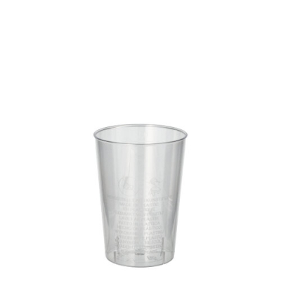 40 Trinkbecher, PS 0,1 l &Oslash; 5,5 cm x 7,5 cm glasklar