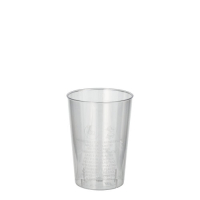 40 Trinkbecher, PS 0,1 l &Oslash; 5,5 cm x 7,5 cm glasklar