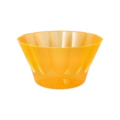 50 Eis- und Dessertschalen, PS rund 500 ml &Oslash; 13 cm x 7,5 cm orange