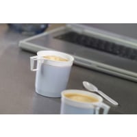 40 Kaffeetassen, PS 0,25 l &Oslash; 8 cm &Acirc;&middot; 8,5 cm weiss