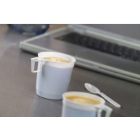 40 Kaffeetassen, PS 0,25 l &Oslash; 8 cm x 8,5 cm weiss