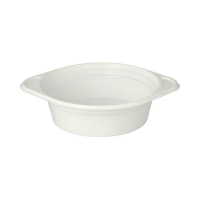 100 Suppenschalen, PP rund 500 ml &Oslash; 15,6 cm x 4,5 cm weiss mit Anfasser