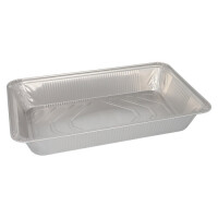 3 Gastronorm-Beh&auml;lter, Alu eckig 8,5 l 8 cm x 32,6...