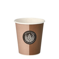 50 Trinkbecher, Pappe "To Go" 0,2 l &Oslash; 8 cm x 9,1 cm