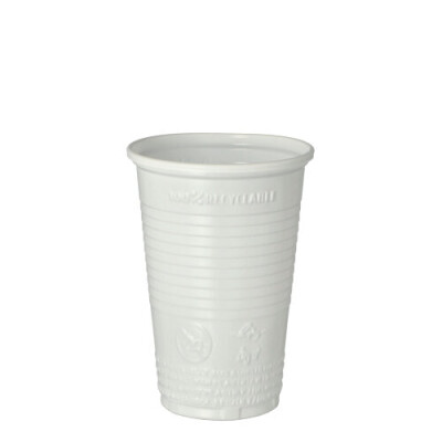 100 Trinkbecher, PP 0,2 l &Oslash; 7,03 cm x 9,9 cm weiss