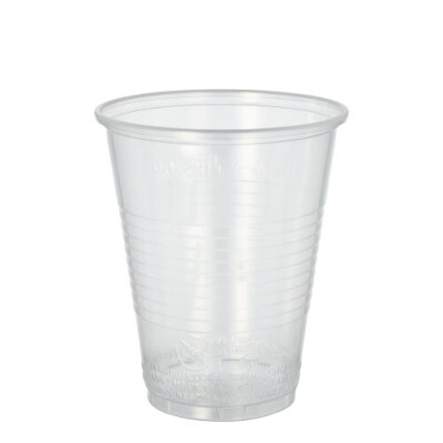 50 Trinkbecher, PP 0,3 l &Oslash; 9,5 cm x 11,1 cm transparent mit Schaumrand