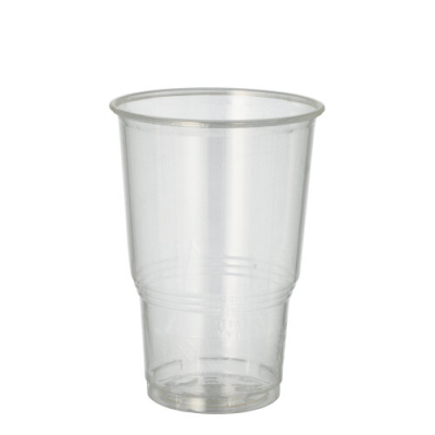 Papstar 70 Kaltgetr&auml;nkebecher, PLA "pure" 0,25 l &Oslash; 7,8 cm x 11 cm glasklar mit Schaumrand