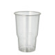 Papstar 70 Kaltgetr&auml;nkebecher, PLA "pure" 0,25 l &Oslash; 7,8 cm x 11 cm glasklar mit Schaumrand