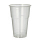 Papstar 70 Kaltgetr&auml;nkebecher, PLA "pure" 0,4 l &Oslash; 9,5 cm x 13,2 cm glasklar mit Schaumrand