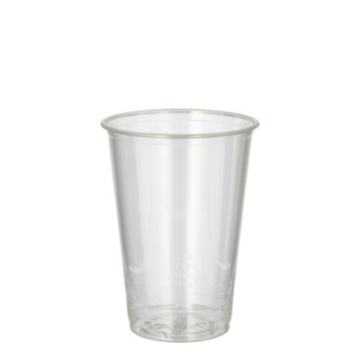 Papstar 100 Kaltgetr&auml;nkebecher, PLA "pure" 0,2 l &Oslash; 7,03 cm x 9,7 cm glasklar