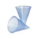 1000 Spitzbecher, PP 115 ml &Oslash; 7,03 cm &Acirc;&middot; 9,5 cm blau Blue Cone