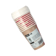10 Trinkbecher, Pappe mit Deckel, PS "To Go" 0,3 l &Oslash; 9 cm x 11,1 cm