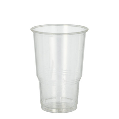Papstar 25 Kaltgetr&auml;nkebecher, PLA "pure" 0,25 l &Oslash; 7,8 cm x 11 cm glasklar mit Schaumrand