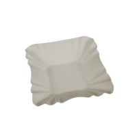 Papstar 250 Schalen, Pappe &quot;pure&quot; eckig 9 cm x 9 cm x 3 cm weiss