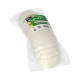 Papstar 50 Dom-Deckel, C-PLA rund &Oslash; 9 cm x 2,1 cm weiss