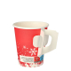 50 Trinkbecher mit Henkel, Pappe 0,2 l &Oslash; 8 cm x 9,3 cm "Winter Time"
