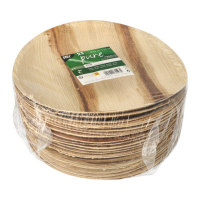 Papstar 25 Teller, Palmblatt "pure" rund &Oslash; 23 cm x 2,5 cm