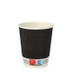 25 Trinkbecher, Pappe "To Go" 0,2 l &Oslash; 8 cm x 9 cm Ripple Wall
