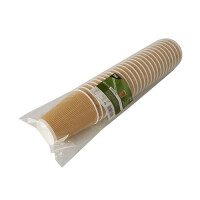 Papstar 25 Trinkbecher, Pappe 0,3 l &Oslash; 9 cm x 11 cm Ripple Wall