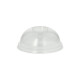 Papstar 100 Dom-Deckel, PLA "pure" rund &Oslash; 9,5 cm x 4,5 cm glasklar ohne Lochung
