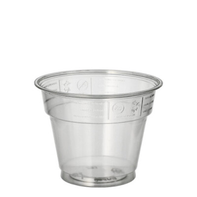 50 Trinkbecher "Hurricane", PET 0,28 l &Oslash; 9,5 cm x 7,3 cm glasklar