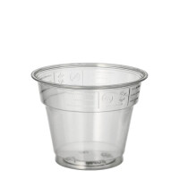 50 Trinkbecher "Hurricane", PET 0,28 l &Oslash; 9,5 cm x 7,3 cm glasklar