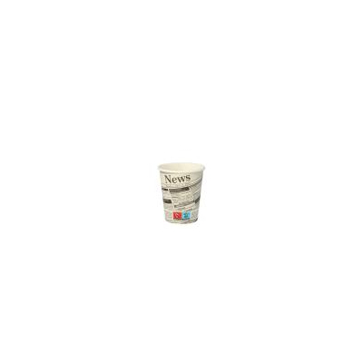 50 Trinkbecher, Pappe &quot;To Go&quot; 0,2 l &Oslash; 8 cm &Acirc;&middot; 9,2 cm &quot;Newsprint&quot;