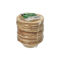 Papstar 25 Schalen, Palmblatt "pure" rund 100 ml &Oslash; 10 cm x 3 cm