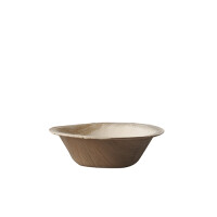 Papstar 25 Schalen, Palmblatt "pure" rund 100 ml &Oslash; 10 cm x 3 cm