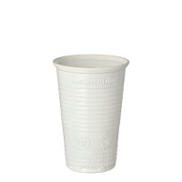 25 Trinkbecher, PP 0,2 l &Oslash; 7,03 cm x 9,9 cm weiss