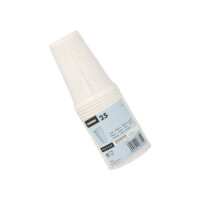 25 Trinkbecher, PP 0,2 l &Oslash; 7,03 cm x 9,9 cm weiss
