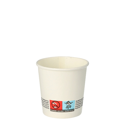 Papstar 50 Trinkbecher, Pappe 0,1 l &Oslash; 6 cm &Acirc;&middot; 6 cm weiss