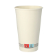 Papstar 50 Trinkbecher, Pappe 0,4 l &Oslash; 9 cm x 13,9 cm weiss